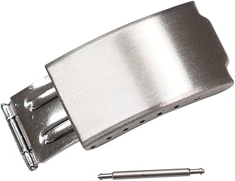 Amazon | 腕時計部品 メタルブレス用 三つ折れ バックル 12mm DE